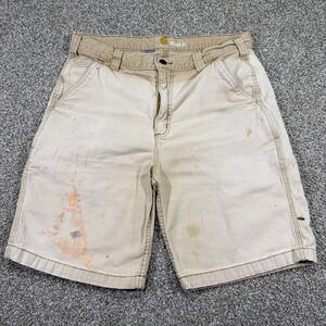 Carhartt Relaxed Fit Shirts Super Faded Distressed Paints Splatter Size 34